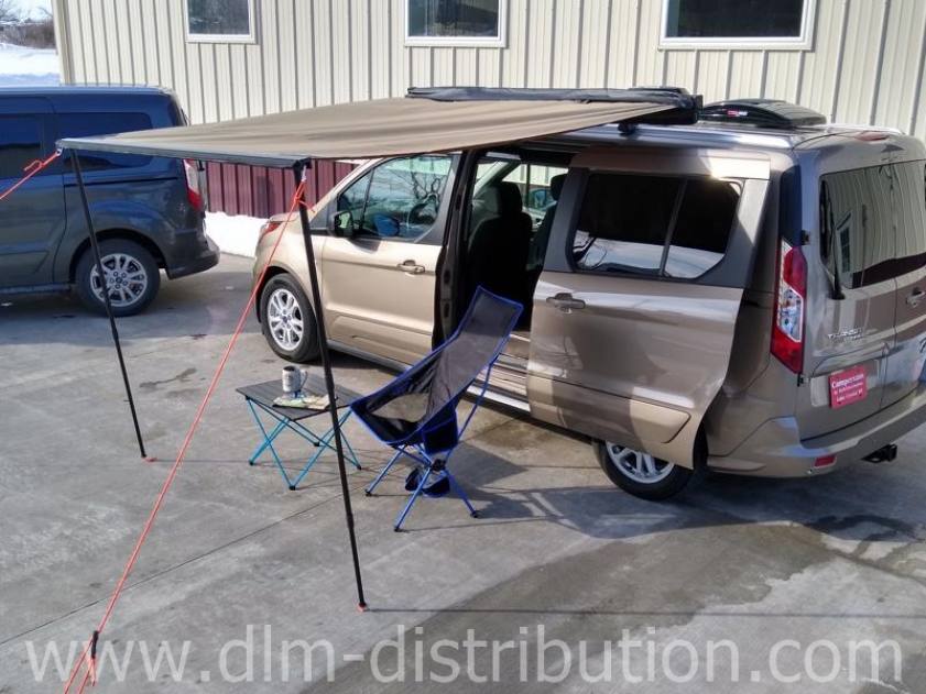 Awning for the Mini-T Garageable Transit Connect Camper Van